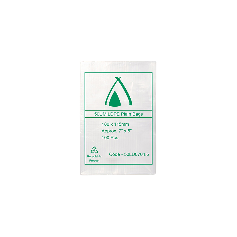 LDPE Clear (7x4.5") 50um Bag