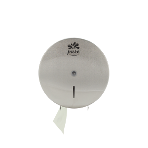 Pure Washroom Single Roll Jumbo Stainless Steel Dispenser