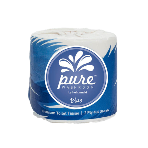 Pure Washroom Blue Range Premium 2 Ply 400 Sheet Toilet Roll