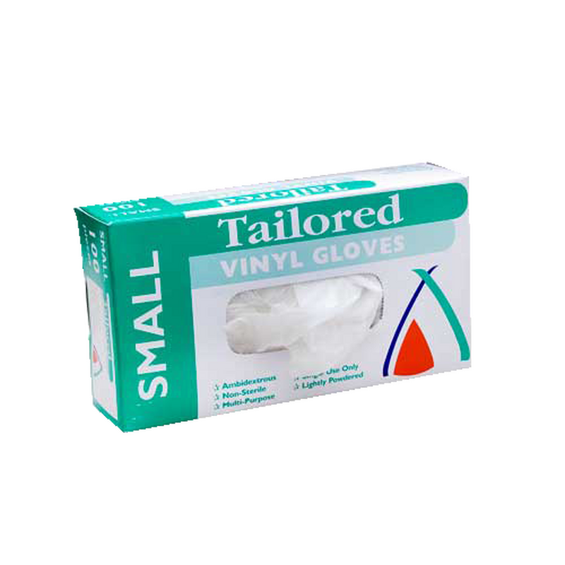 Gloves Vinyl Small Natural Lightly Powdered