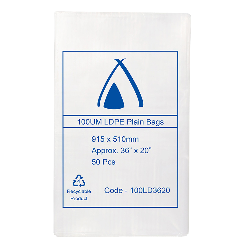 LDPE Clear (36x20") 100um Bag