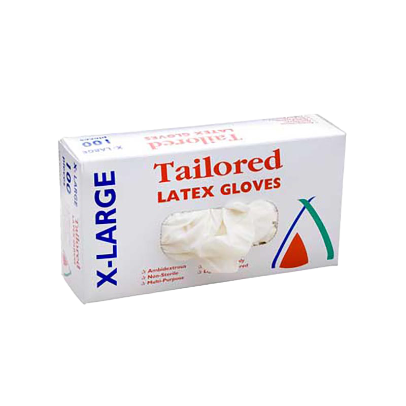 Gloves Latex Natural Extra Large Lightly Powdered