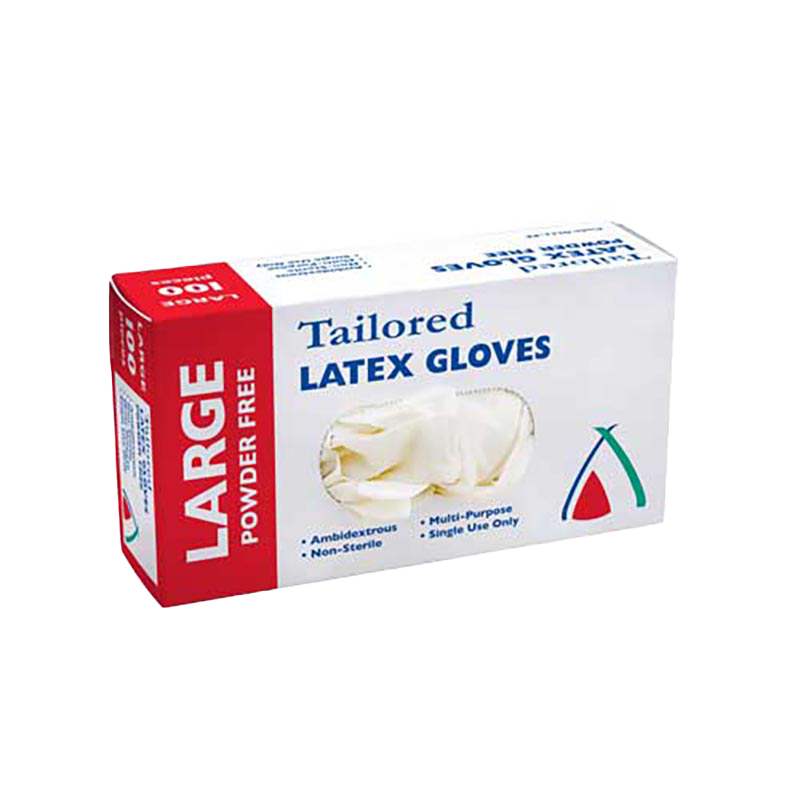 Gloves Latex Natural Large Powder Free
