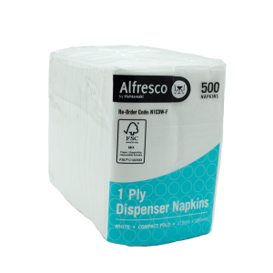 FSC® 1 Ply White Compact Dispenser Napkin 215 x 180mm