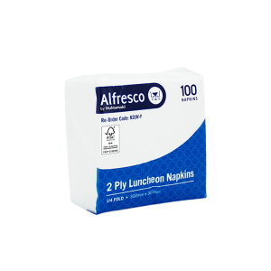 FSC® 2 Ply White Luncheon Napkin 1/4 Fold 300 x 300mm