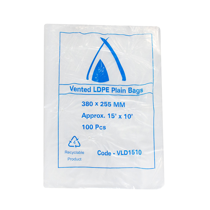 LDPE Clear (15x10") 25um Vented Bags