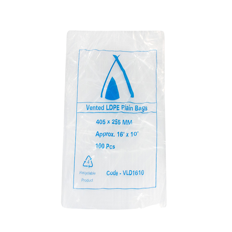 LDPE Clear (16x10") 25um Vented Bags