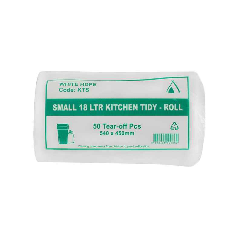 Small White 18L Kitchen Tidy Roll