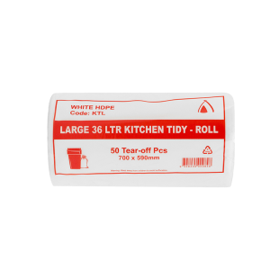 HDPE 36L Large White Perforated Coreless Roll