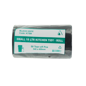 BLACK SMALL 18 LTR KITCHEN TIDY ROLL