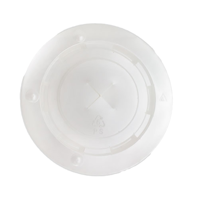 PS Flat Lid With Straw Slot for Paper Cold Cup 90mm Diameter