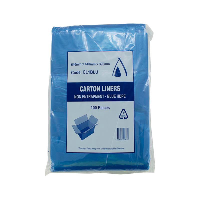 HDPE 13um Blue Carton Liner 640x640x390mm