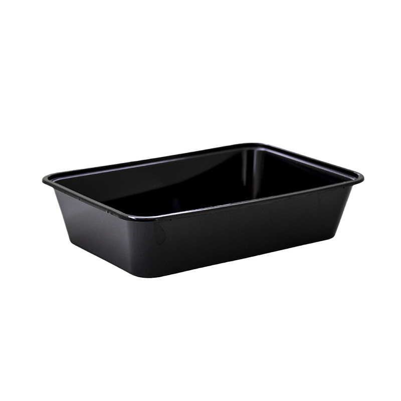 Chanrol Black Rectangular Container - Polypropylene (PP), 500ml