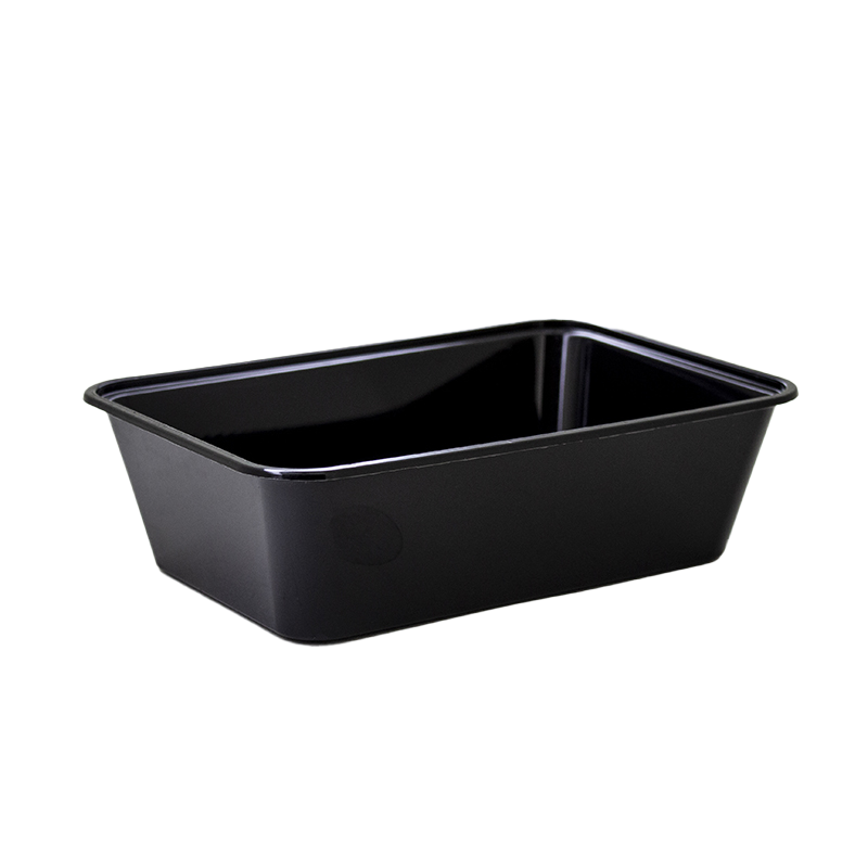 Chanrol Black Rectangular Container - Polypropylene (PP), 650ml