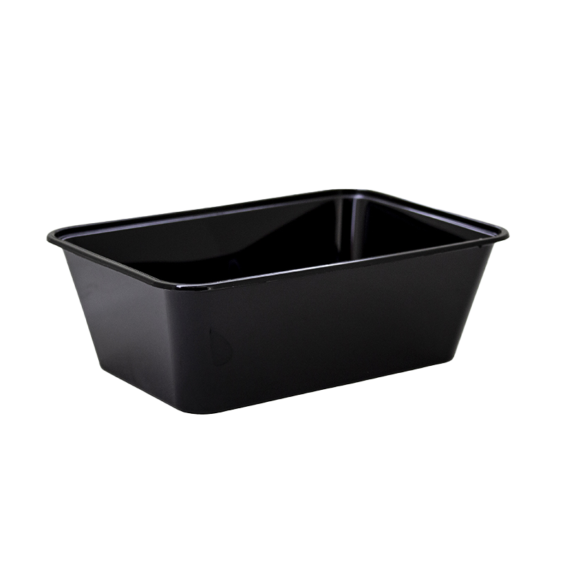 Chanrol Black Rectangular Container - Polypropylene (PP), 750ml