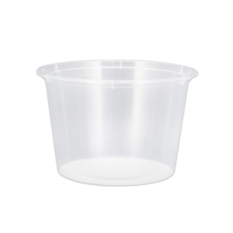 Chanrol Clear Round Containers - Polypropylene (PP), 520ml
