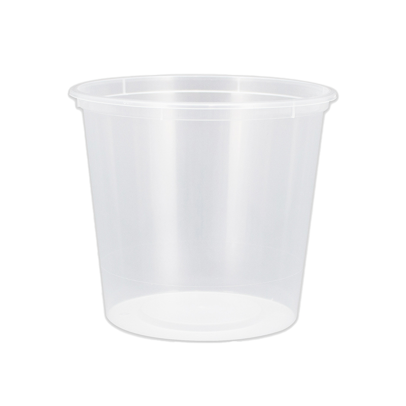 Chanrol Clear Round Containers - Polypropylene (PP), 710ml