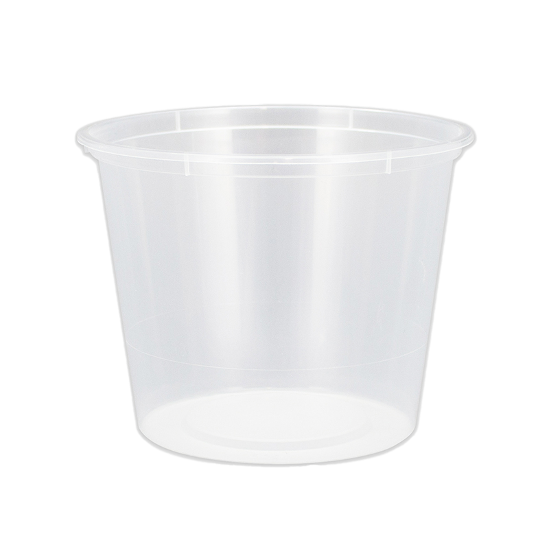 Chanrol Clear Round Containers - Polypropylene (PP), 620ml