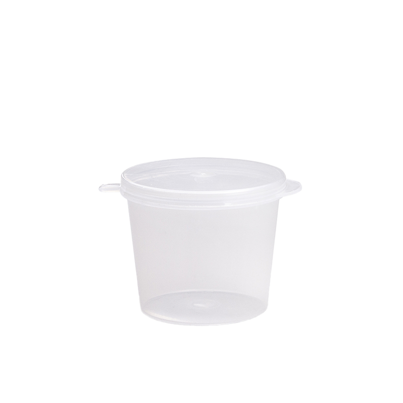 25ml Clear PP Portion Container with Hinged Lid