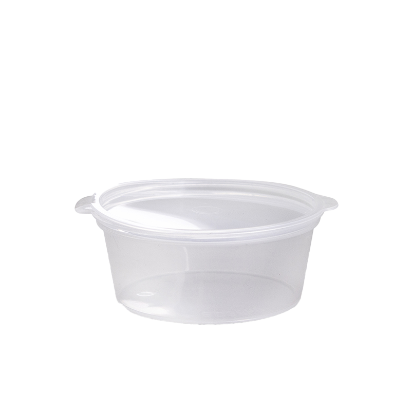 35ml Clear PP Portion Container with Hinged Lid