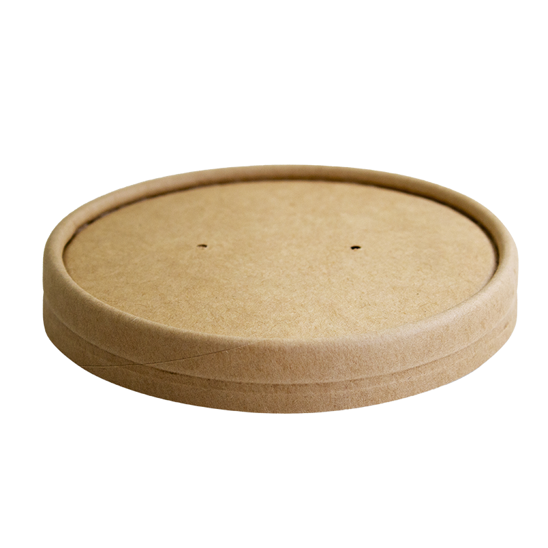 Kraft Food Containers and Lids - Kraft Paper, 26oz Medium Lid