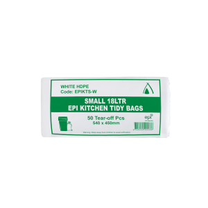 Small 18 Litre EPI White Bin Liner Roll