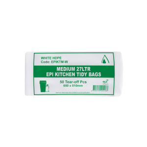 LARGE 36 LTR EPI WHITE BIN LINER ROLL