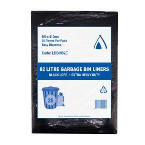82 LTR EXTRA H/DUTY LD BLACK 950X810MM