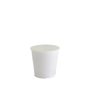 True Fill Single Wall PE Hot Cup White 4oz