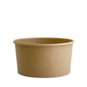 Kraft Food Bowls and Lids - Kraft Paper, 1000ml