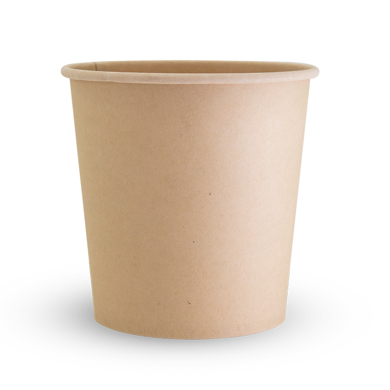 Bamboo Food Container - 24oz, Bamboo Paper + PLA Lining