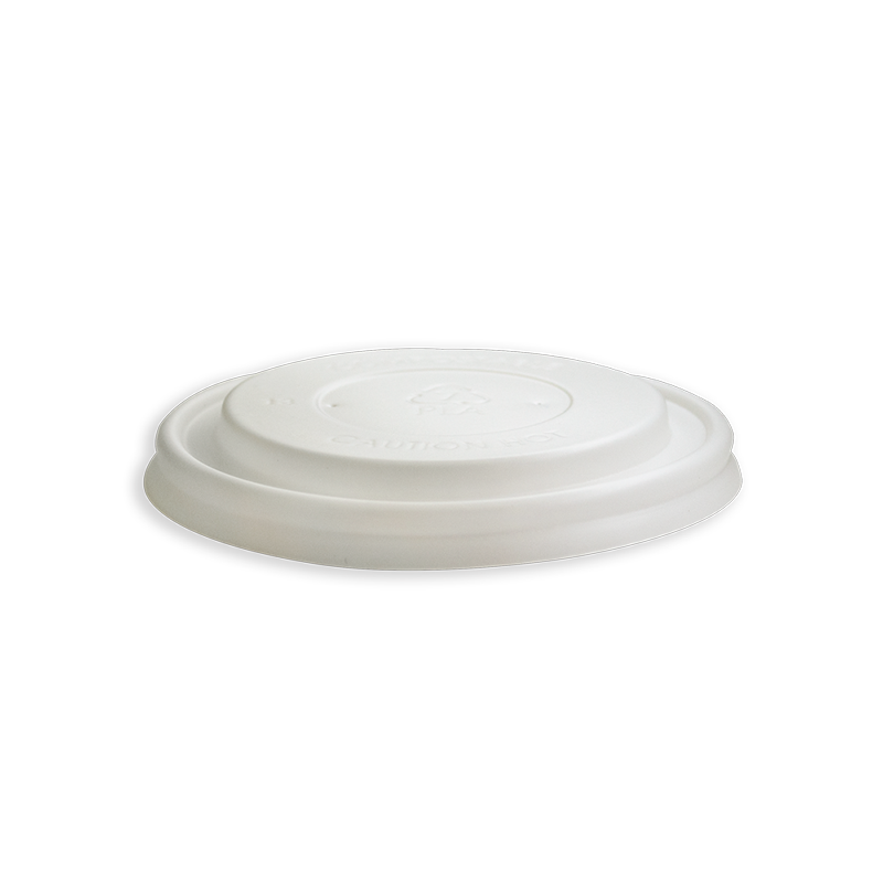 CPLA Lids to suit Bamboo Food Containers - 6/8oz, CPLA
