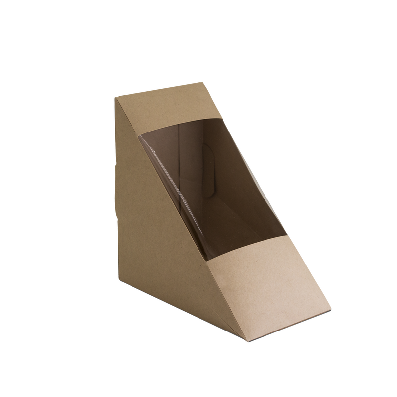 Bamboo Sandwich Wedge - Sandwich Wedge, Bamboo Paper + PLA Lining + PLA Window