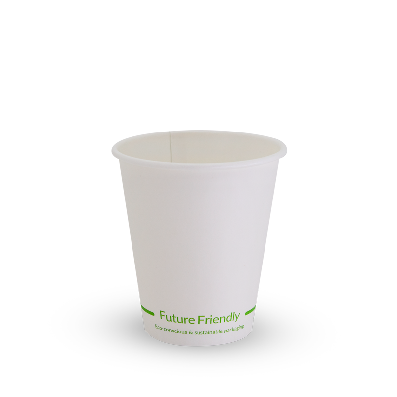 Single Wall White Hot Cup 6oz Paper + PLA Lining