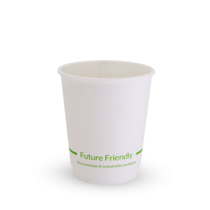 Double Wall White Hot Cup - 8oz, Paper + PLA Lining