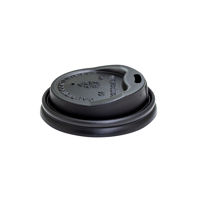 Black CPLA Lids - 4oz, CPLA