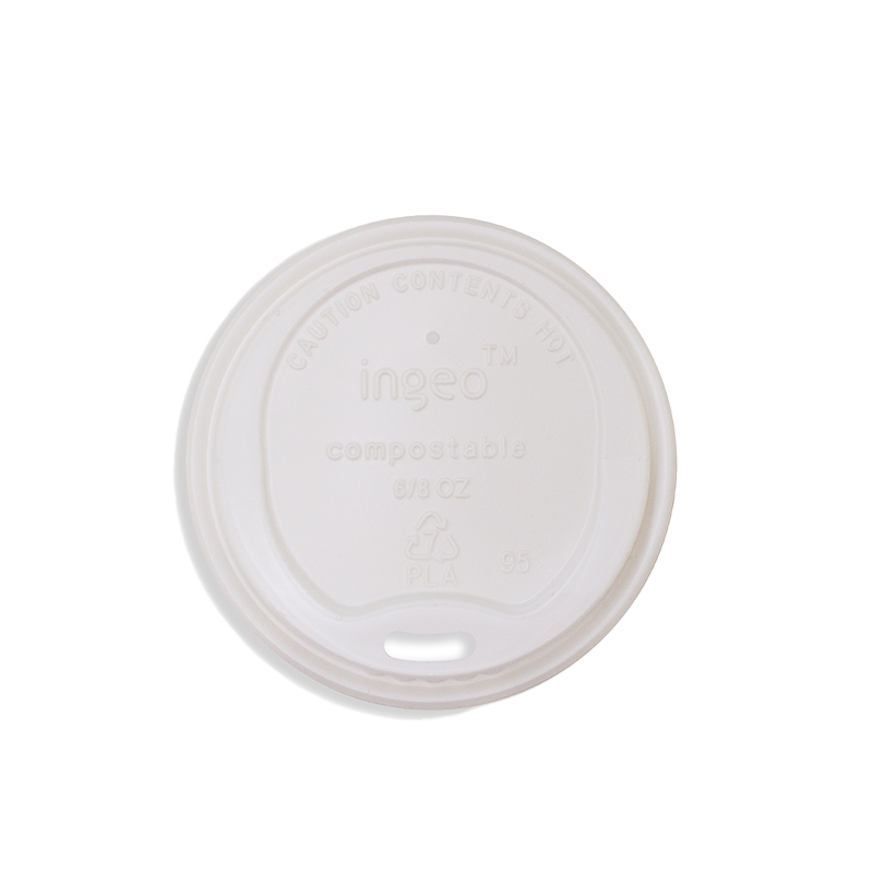 White CPLA Lids 6/8oz