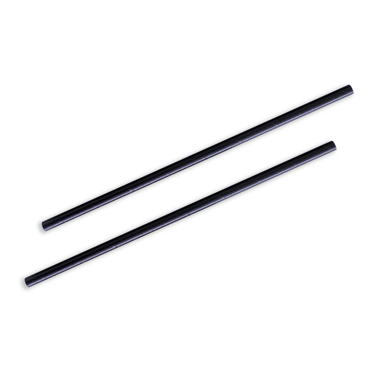 FSC® Black 3 Ply Regular Paper Straw 197mm
