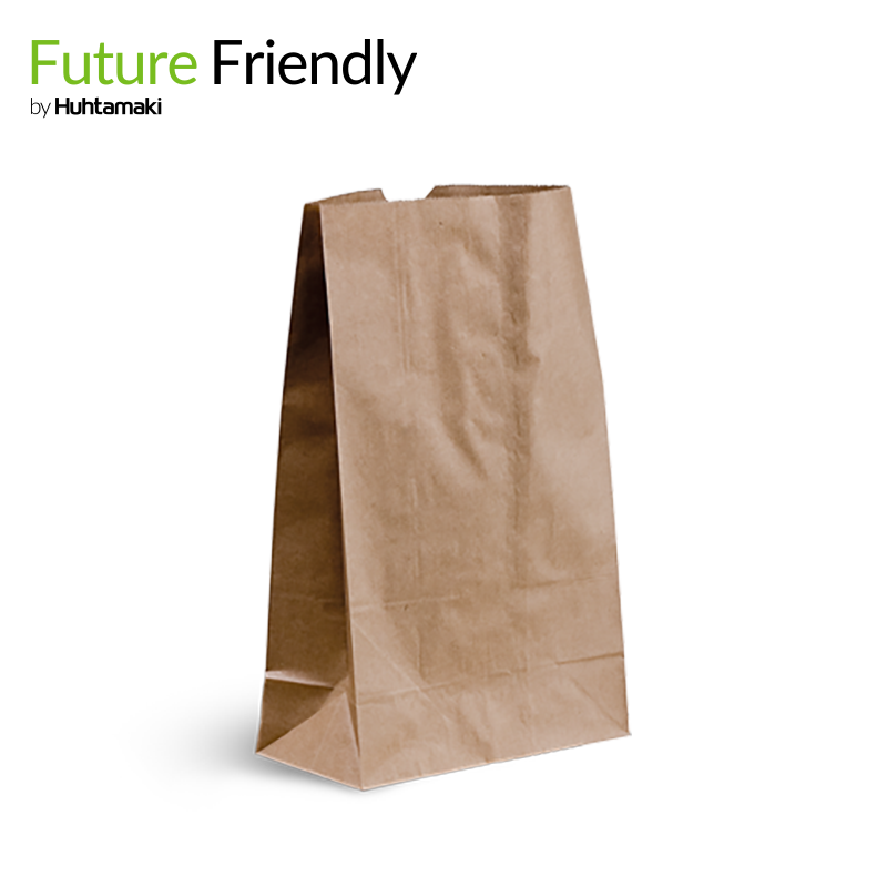 FSC® Mix Credit #6 Brown SOS Blocked Bottom Paper Bag 390L x 240W mm x 120(G) mm