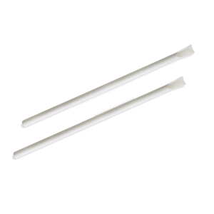 FSC® Mix Credit 4 Ply White Spoon Paper Straw