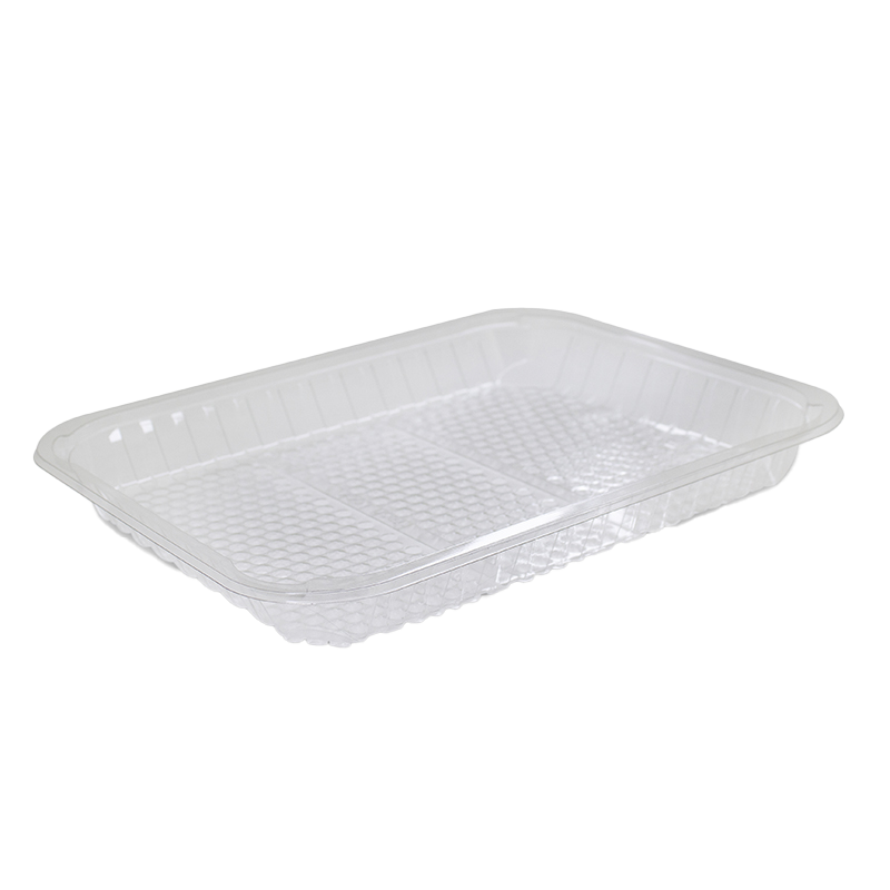 FOOD TRAY RPET CLEAR CELL 11 X 9