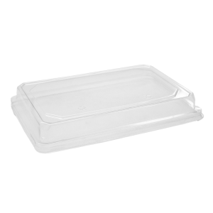 PET Lids Extra Large to Suit Sugarcane Sushi Tray