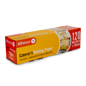 1 Roll x Alfresco by Huhtamaki Caterer's Baking Paper 120M x 30cm