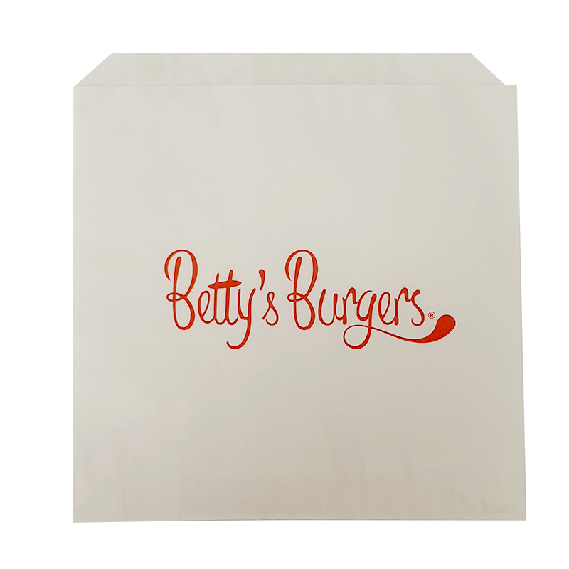 Betty's Printed Flat 2 Square Paper Bag New x 500