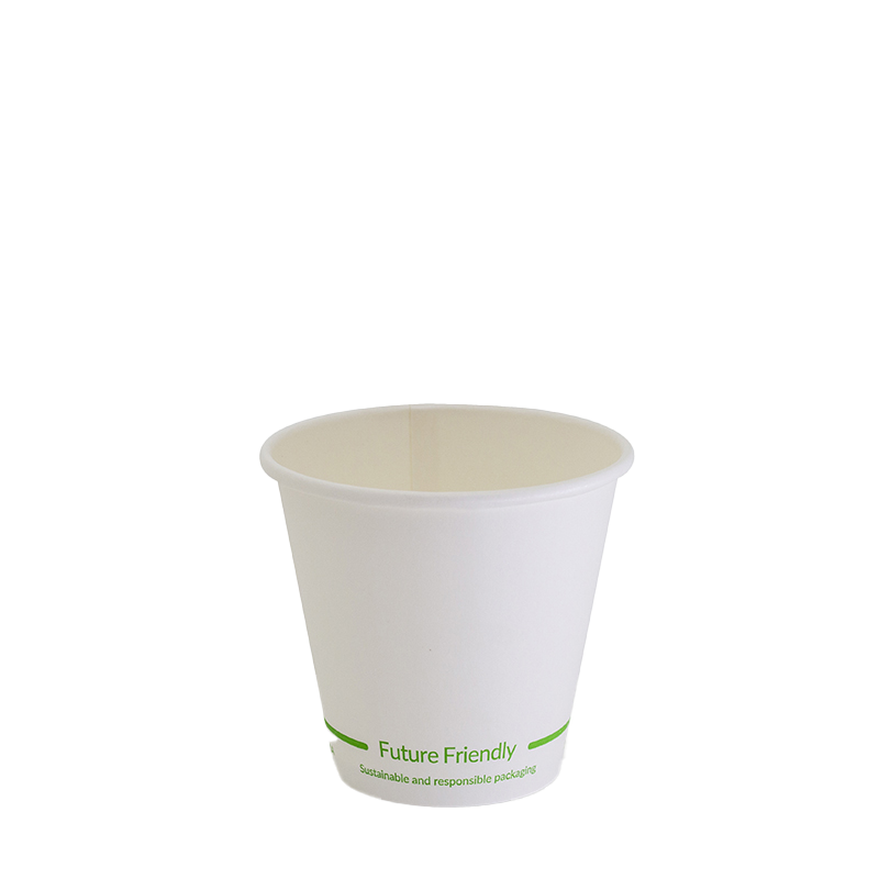 8oz True Fill Single Wall White Hot Cup PLA Lining 86.5mm