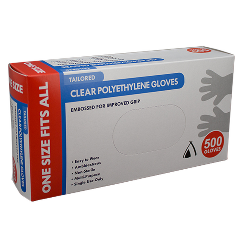 LDPE Gloves Clear 1 Size Fits All
