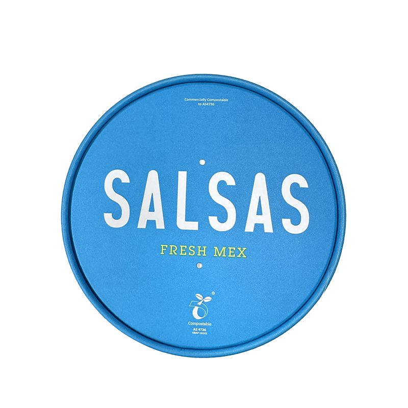 Salsas Vented PLA Paperboard Lid To Suit Sa4521a