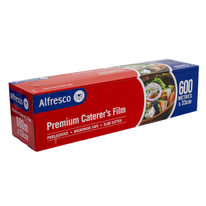 1 Roll x Alfresco by Huhtamaki  Premium Caterer's Film 600M x 33cm