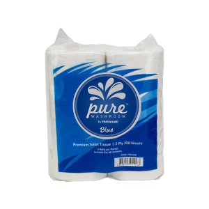 Pure Washroom Blue Range Premium 2 Ply 250 Sheet Toilet Roll