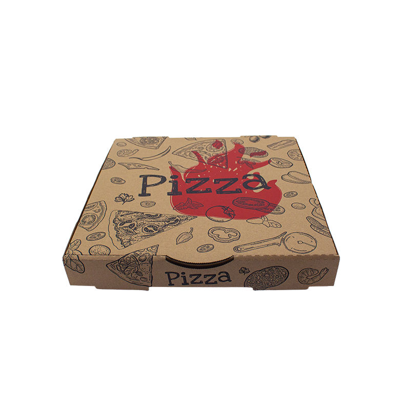 11 inch Kraft Printed Pizza Box